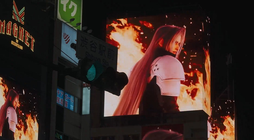 發售在即！官方公布《FF7重生》在日本澀谷的宣傳片