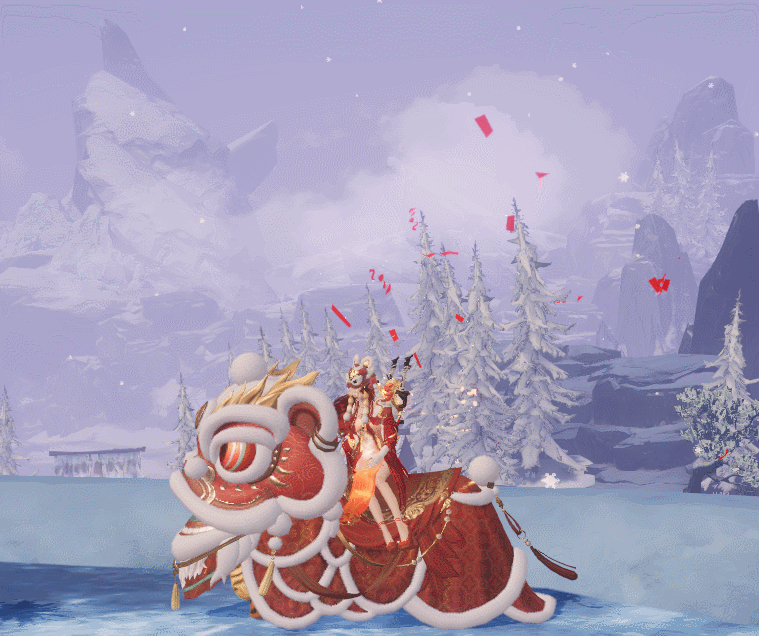 獅虎鬧春《劍俠世界3》龍年舞獅坐騎上線