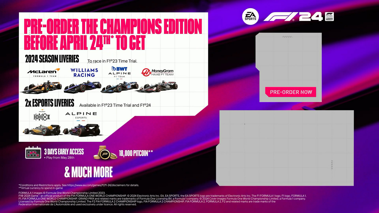 F1賽車新作《F1 24》公布：5月31日發售 預告片欣賞