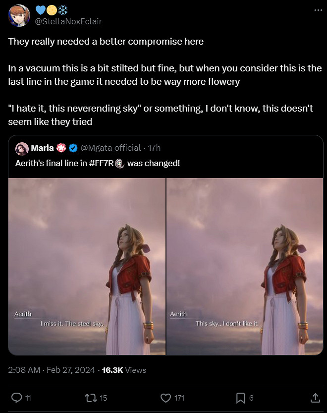 借《FF7：重製版》的新更新檔，聊聊遊戲的本地化翻譯