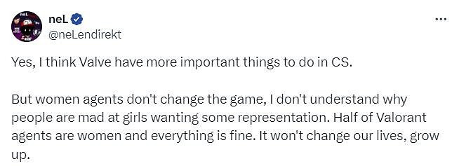 電競女隊要求《CS2》加入女性默認角色 被社區群嘲：你在假定別人性別