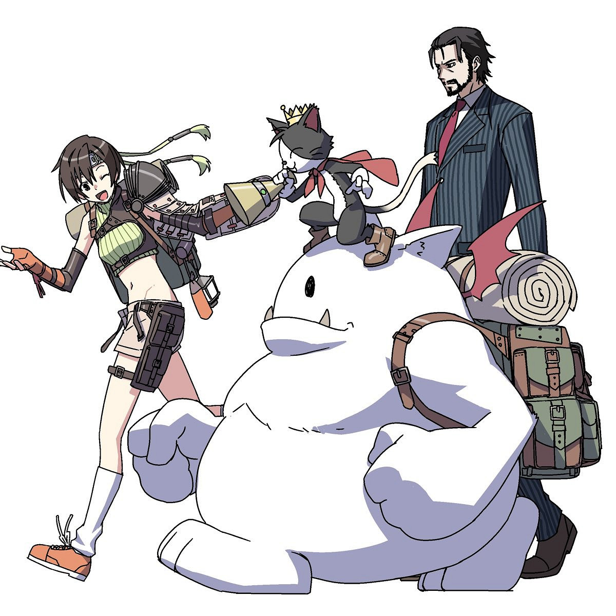 畫風精美！國外粉絲自製《FF7重生》主角團同人插圖！