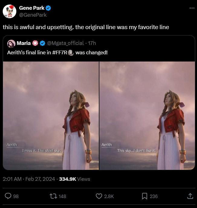 借《FF7：重製版》的新更新檔，聊聊遊戲的本地化翻譯