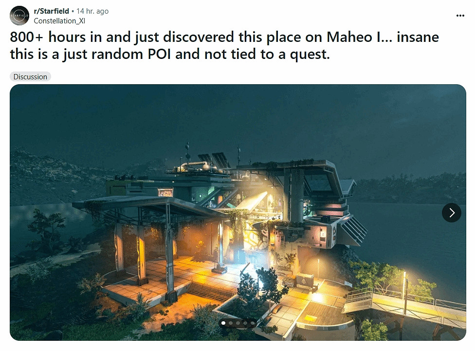 800小時《星空》玩家表示仍然能發現新的前哨站和地點 800小時《星空》玩家表示仍然能發現新的前哨站和地點