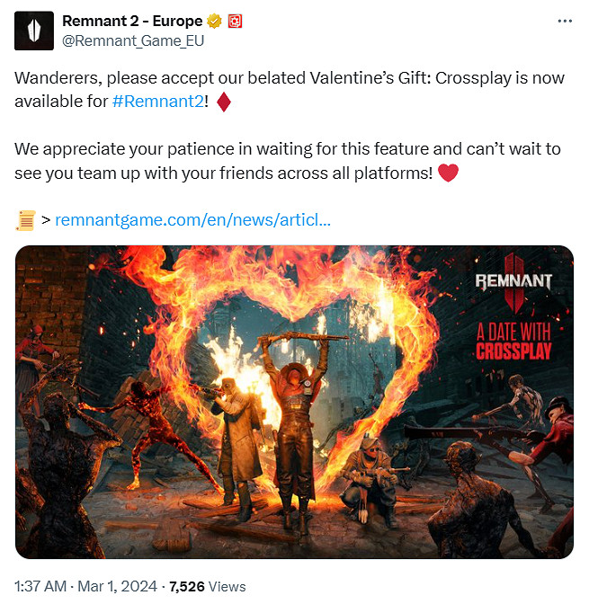 射擊版黑魂《遺跡2》跨平台連線功能和FSR3現已更新！