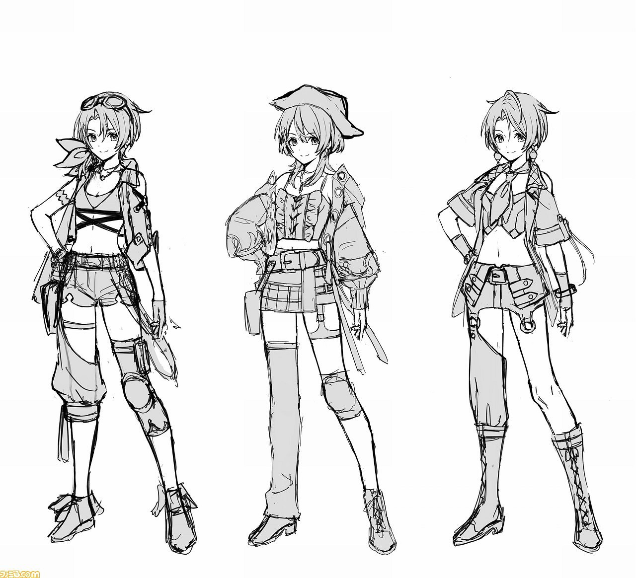 《蕾斯萊莉婭娜的鍊金工房》早期概念圖 大長腿吸睛