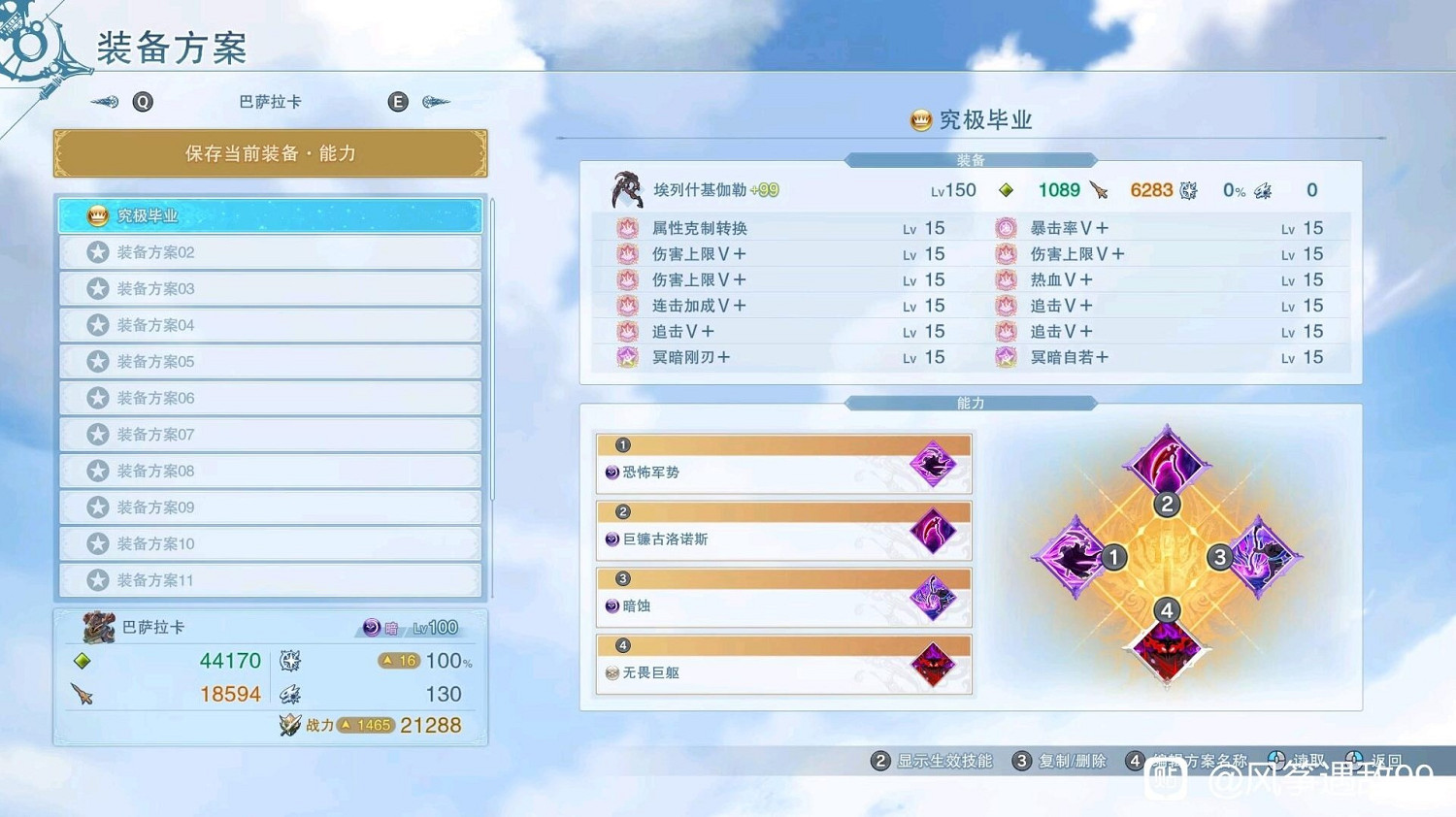 《碧藍幻想Relink》巴薩畢業裝備因子分享