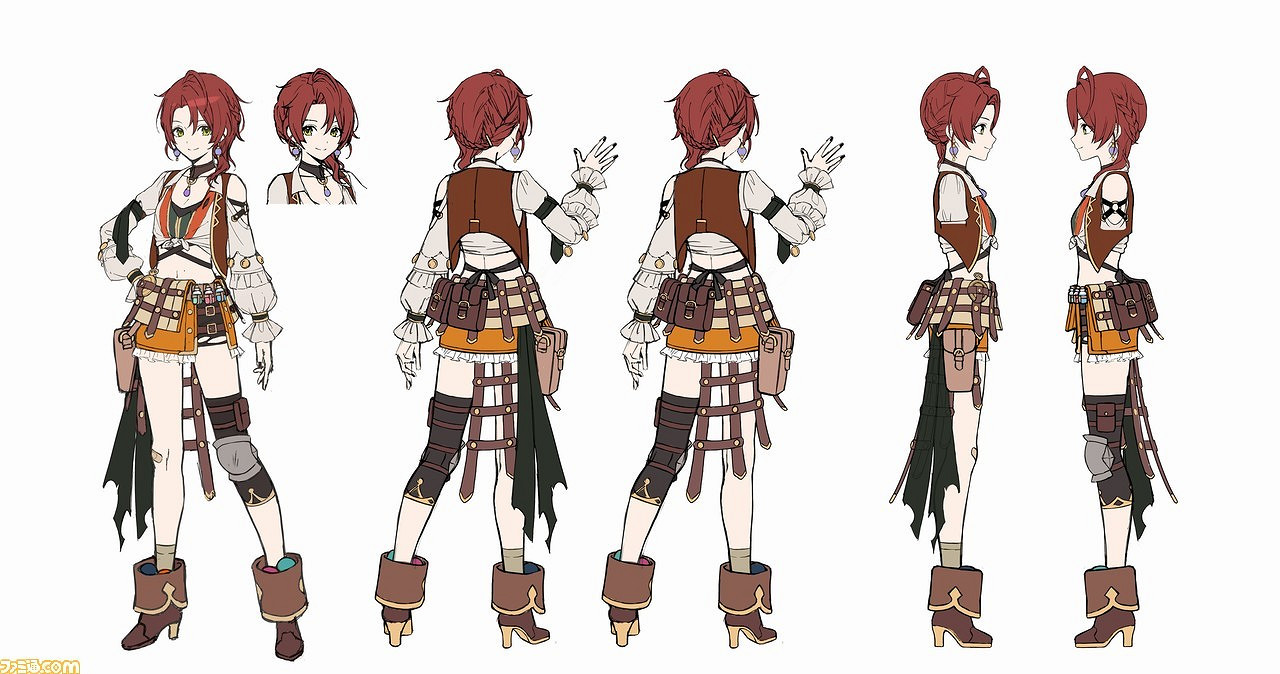 《蕾斯萊莉婭娜的鍊金工房》早期概念圖 大長腿吸睛