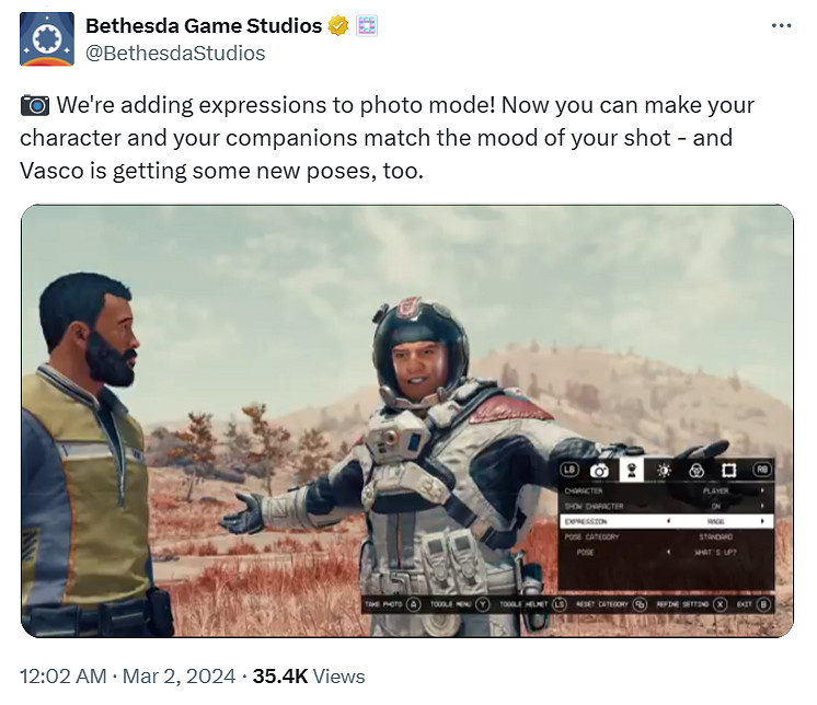 《星空》3月6日更新！重點改進遊戲體驗和修復bug！