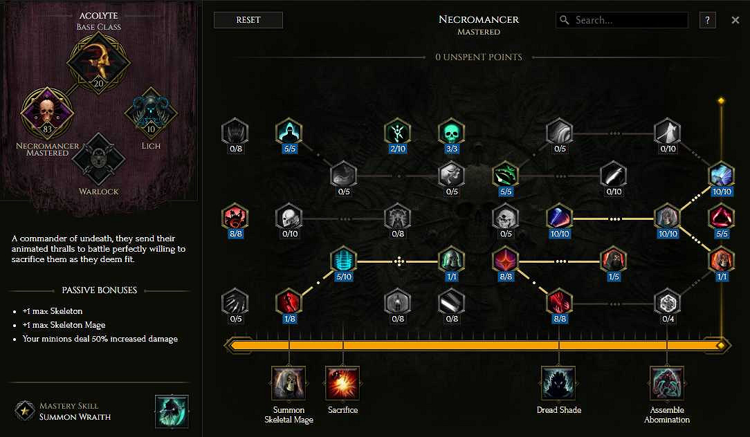《最後紀元》召喚死靈法師天賦加點推薦