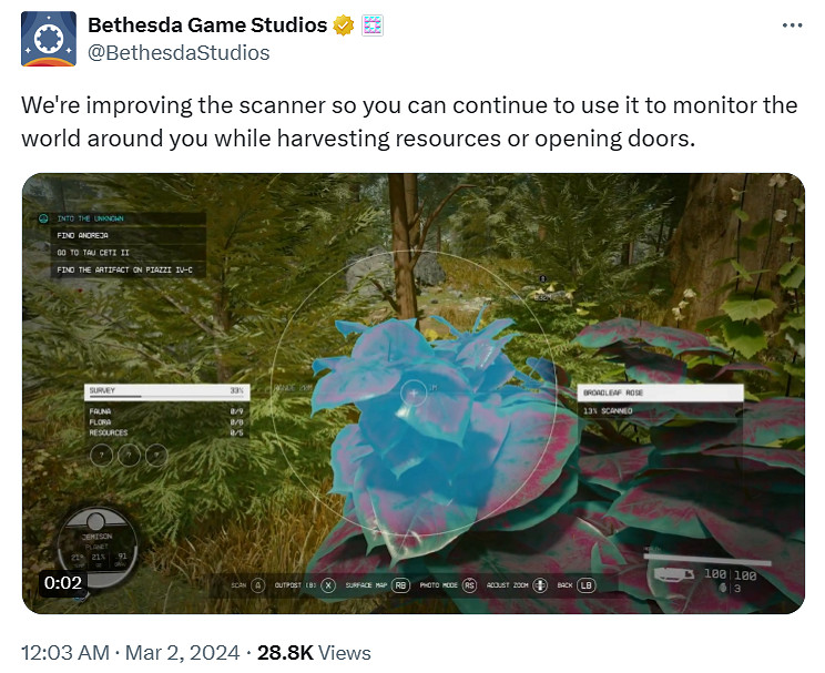 《星空》3月6日更新！重點改進遊戲體驗和修復bug！