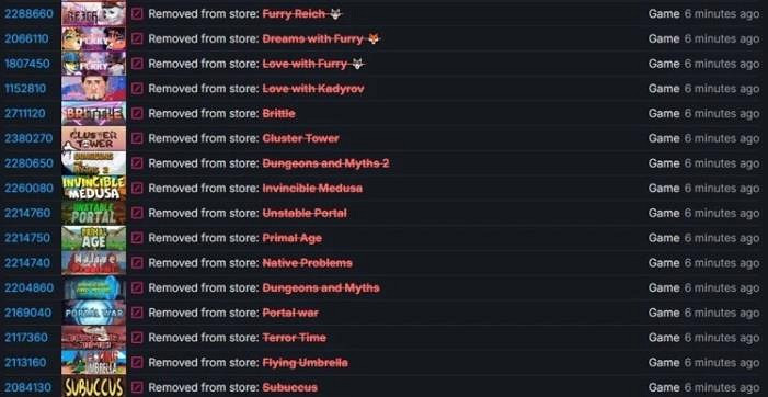 重拳出擊！V社再次刪除Steam商店中的800多款遊戲！