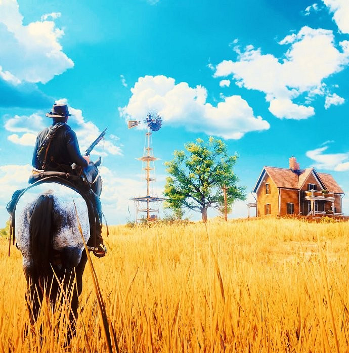 《荒野大鏢客2》遊戲攝影圖出爐:油畫質感堪稱藝術! 《荒野大鏢客2》遊戲攝影圖出爐:油畫質感堪稱藝術!