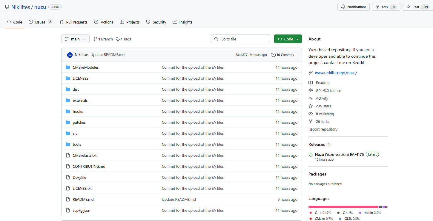 剛被任天堂判死刑就復活?NS模擬器Yuzu“改名”Nuzu 剛被任天堂判死刑就復活?NS模擬器Yuzu“改名”Nuzu