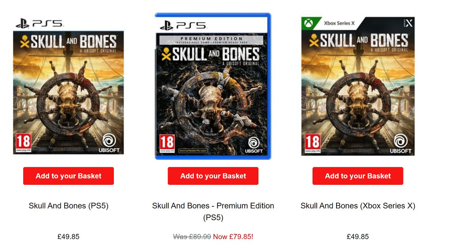 育碧《怒海戰記》發售不到三周 零售商已降價180元! 育碧《怒海戰記》發售不到三周 零售商已降價180元!