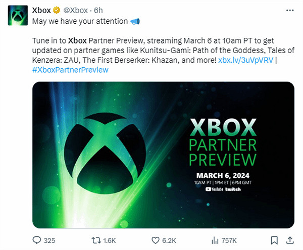 Xbox第三方合作夥伴發布會官宣!多款新作預告片亮相 Xbox第三方合作夥伴發布會官宣!多款新作預告片亮相