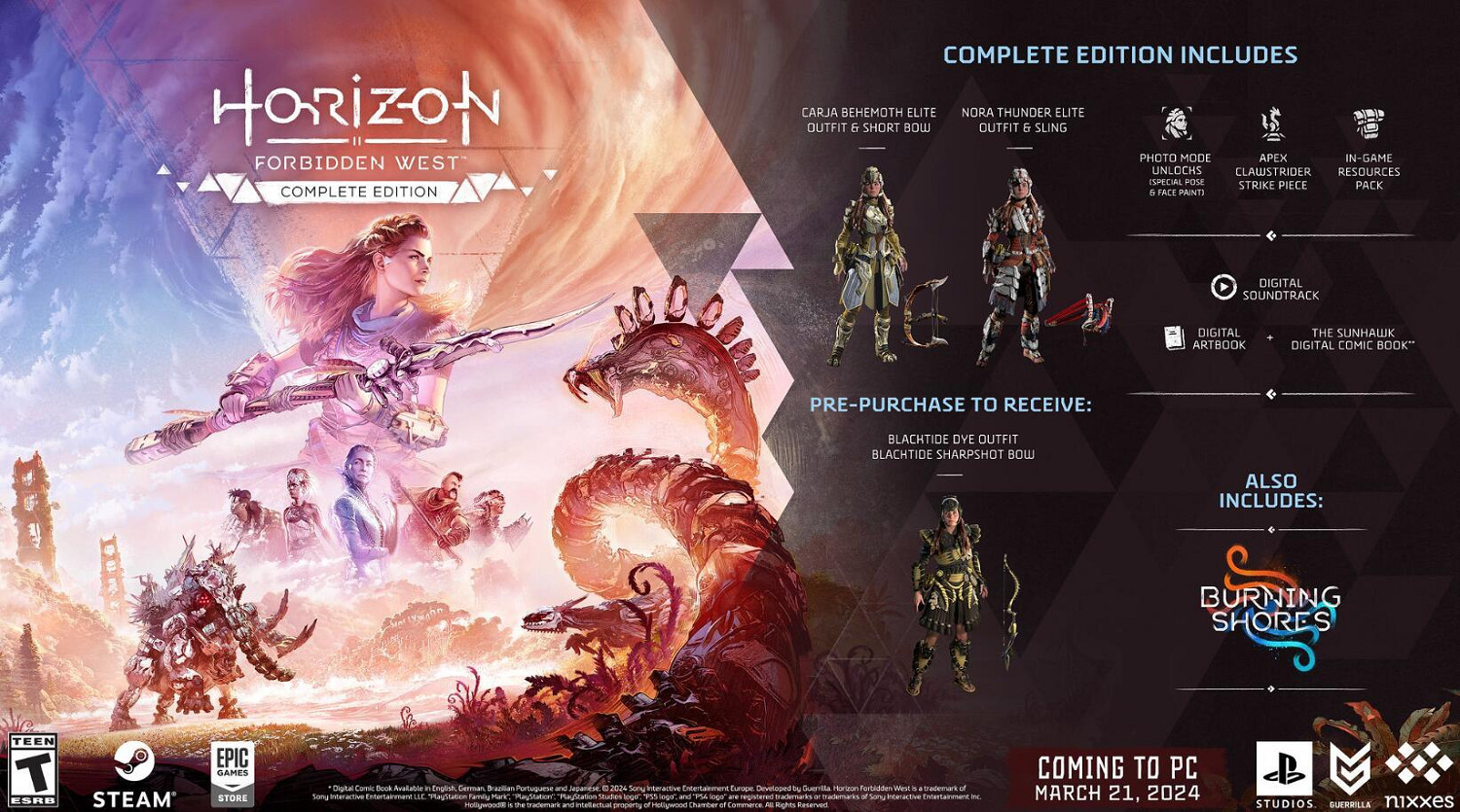 《地平線：西域禁地》PC版配置要求及表現情況公布