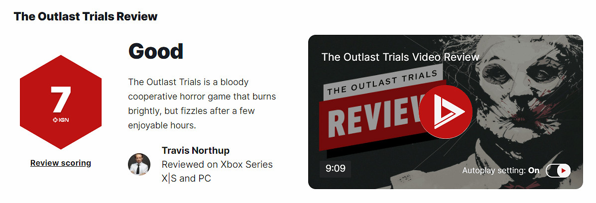 《逃生試煉》IGN評 7分：夠恐怖有趣 但是內容不多！