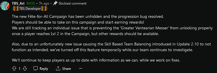 《騎士精神2》隊伍平衡功能出現漏洞：開發商立即叫停