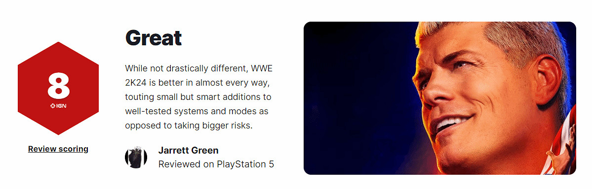 《WWE 2K24》IGN 8分：令人印象深刻 每年都有進步！