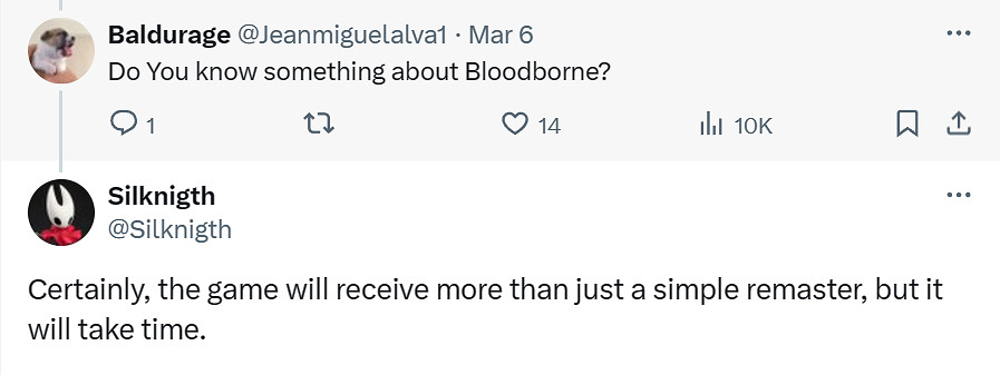 爆料者透露索尼在做《血源詛咒》重製版！只是需要時間