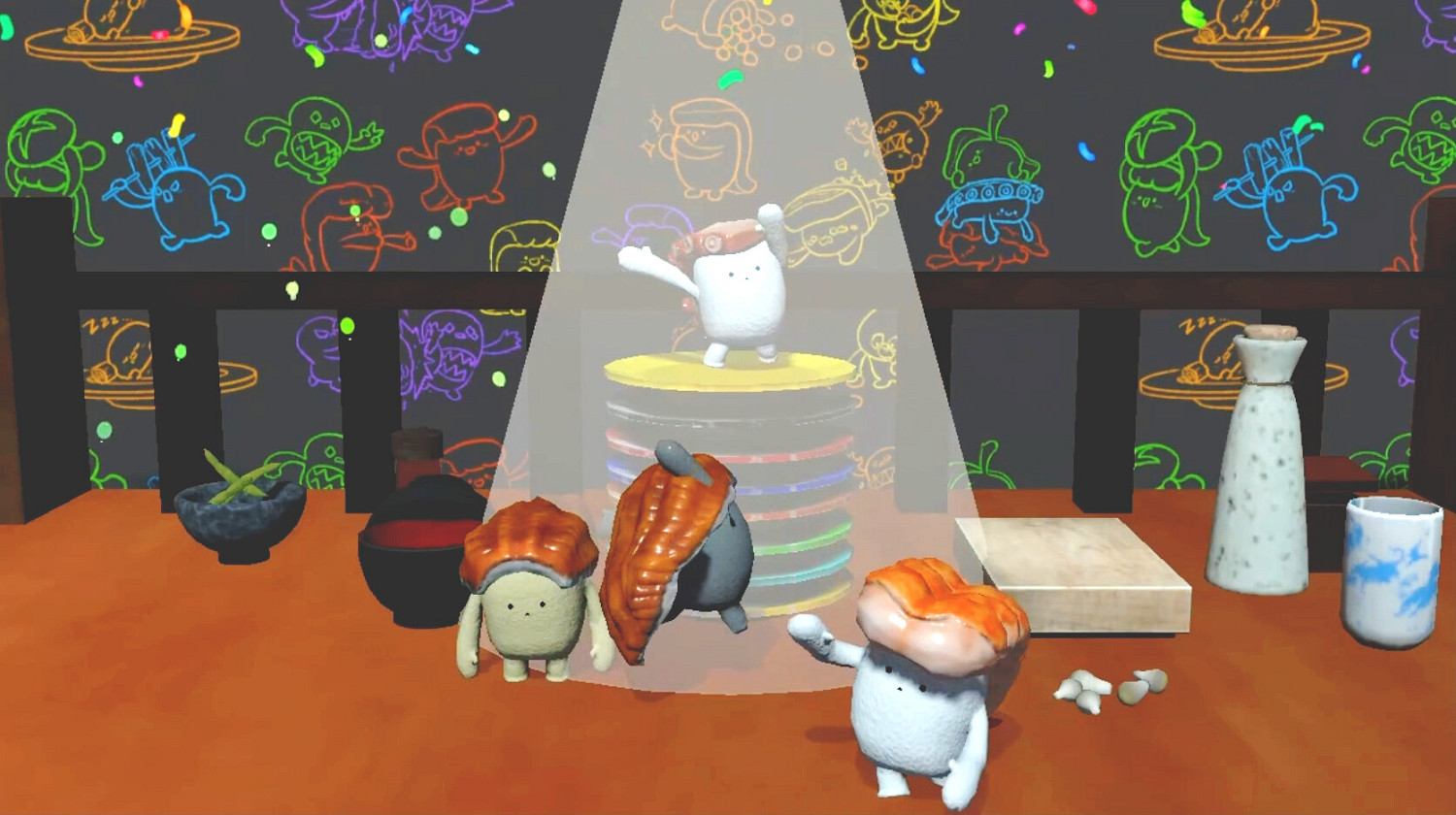 四人大逃殺派對遊戲《壽司大作戰》登錄Steam平台