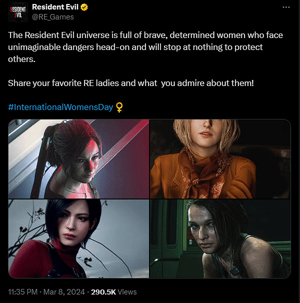 喜迎38節!《惡靈古堡》的女性角色 你最喜歡哪一個? 喜迎38節!《惡靈古堡》的女性角色 你最喜歡哪一個?