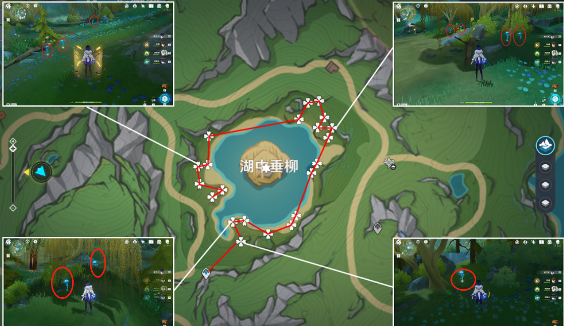 《原神》2024湖光鈴蘭採集路線 《原神》2024湖光鈴蘭採集路線