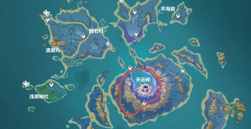 《原神》雷音權現位置介紹 《原神》雷音權現位置介紹