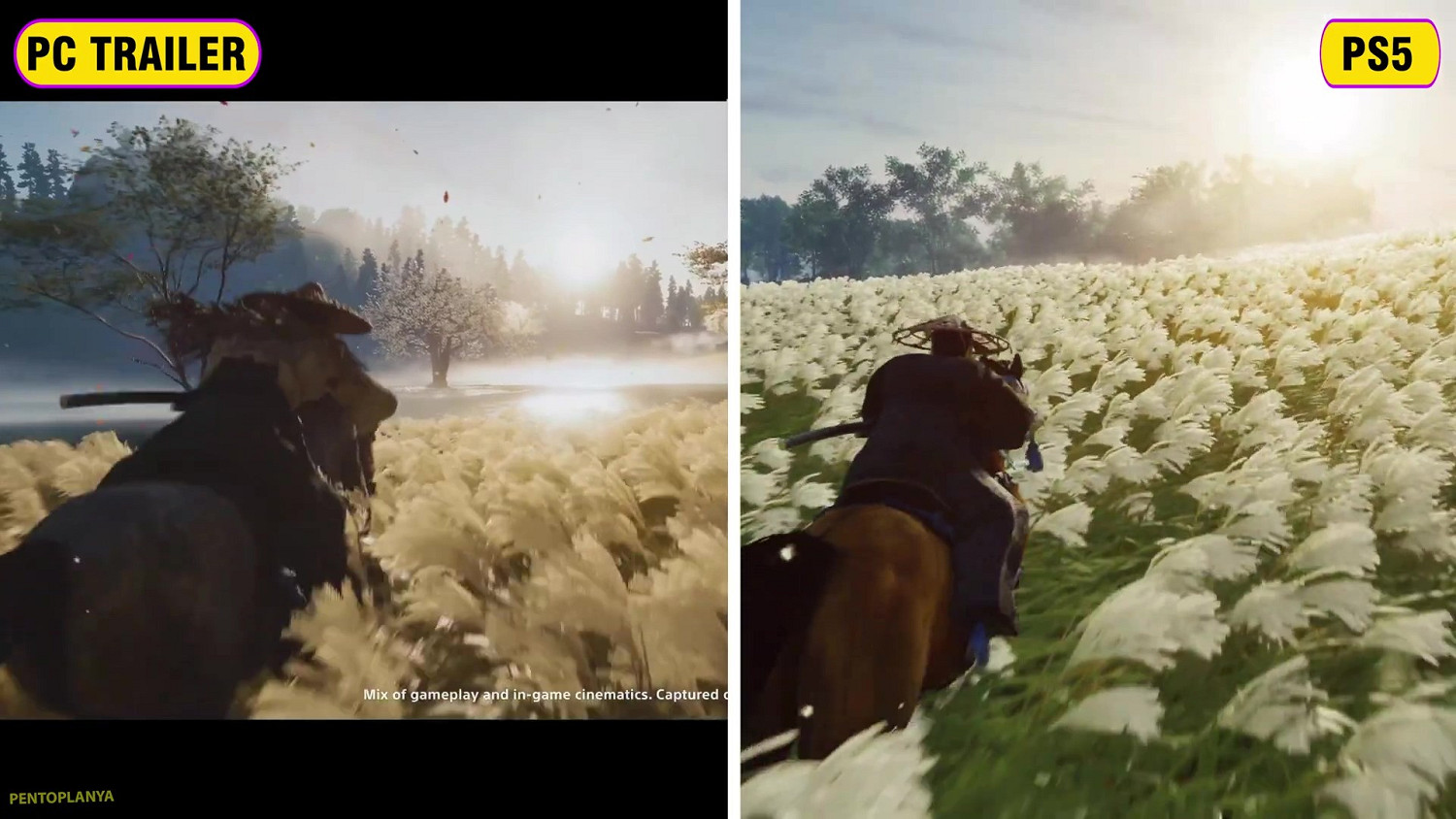 《對馬島》PC/PS5版畫面對比：光影變化更具氛圍感