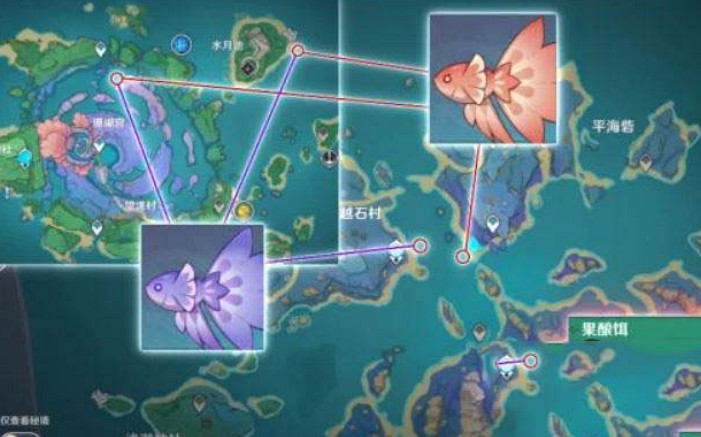 《原神》花鱂魚位置介紹 《原神》花鱂魚位置介紹
