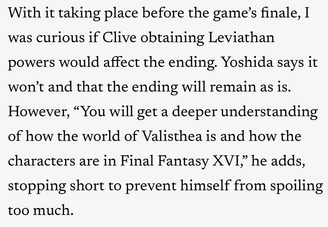 《最終幻想16》滄海慟哭DLC流程10小時 不會改變結局 《最終幻想16》滄海慟哭DLC流程10小時 不會改變結局