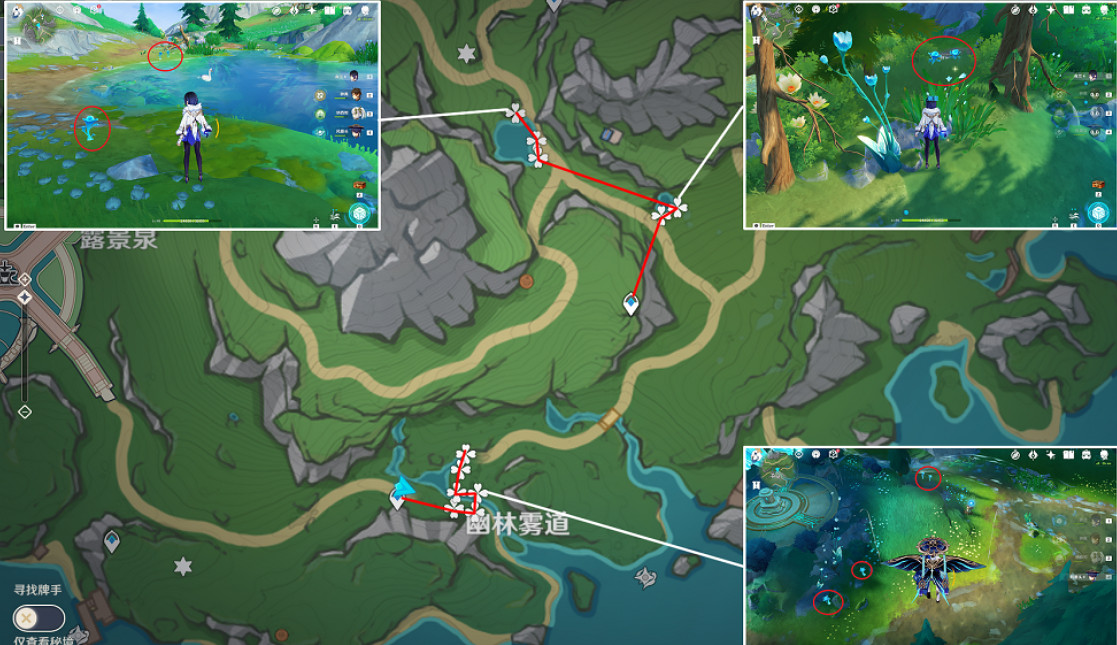 《原神》2024湖光鈴蘭採集路線 《原神》2024湖光鈴蘭採集路線