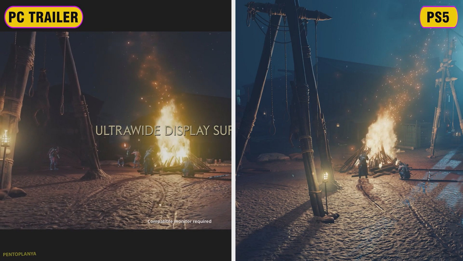 《對馬島》PC/PS5版畫面對比：光影變化更具氛圍感