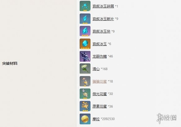 《原神》申鶴天賦突破材料一覽 《原神》申鶴天賦突破材料一覽