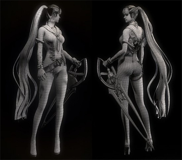 3D區再添一員大將!《星刃》女主性感3D模型正式亮相 3D區再添一員大將!《星刃》女主性感3D模型正式亮相