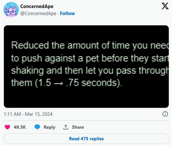 《星露谷》開發者透露:1.6版將減少被寵物卡住時間 《星露谷》開發者透露:1.6版將減少被寵物卡住時間