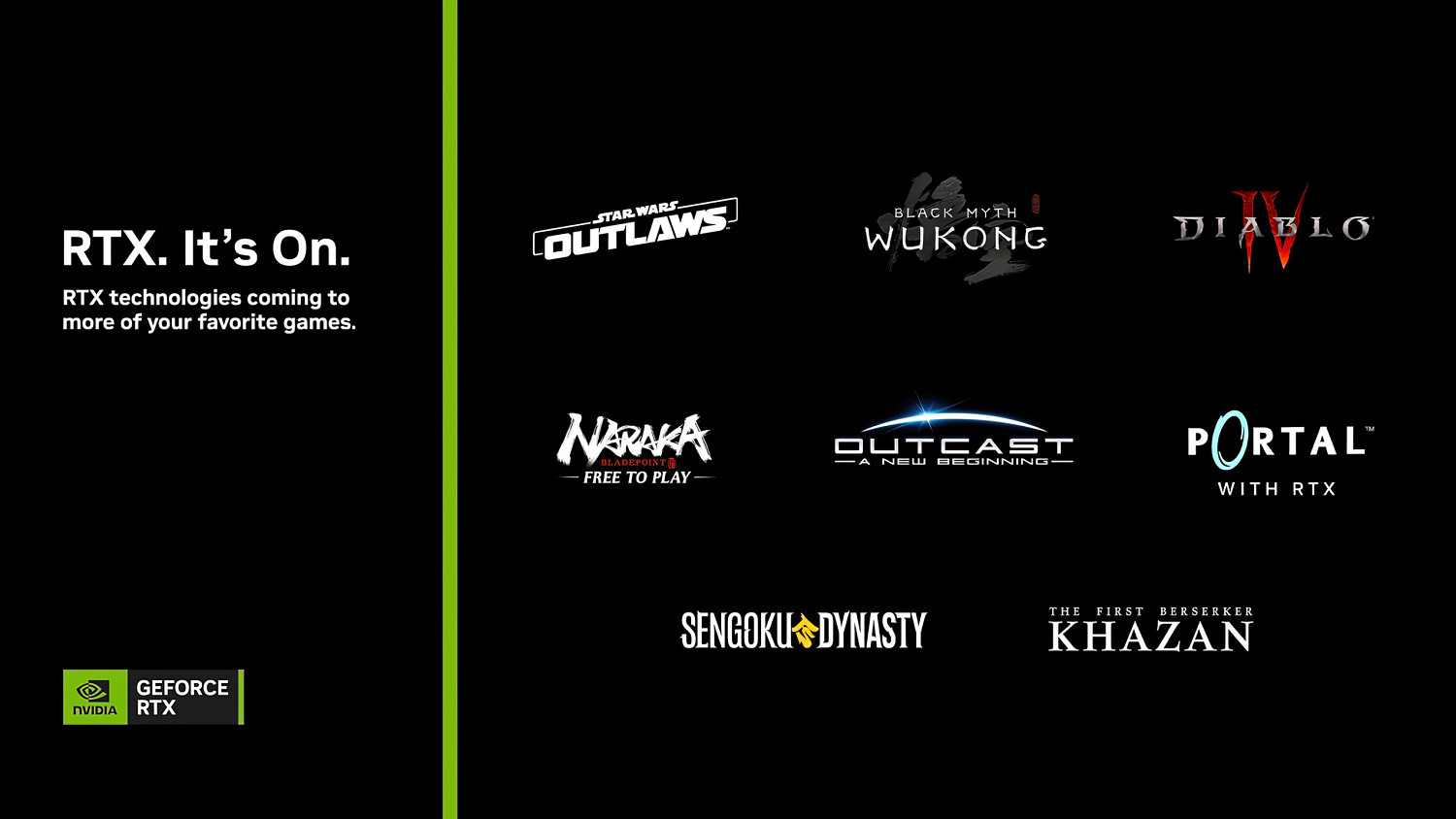 輝達宣布《黑神話:悟空》等作將支援DLSS3和Reflex