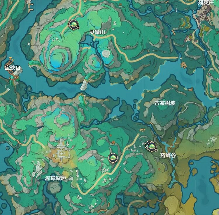 《原神》瑉光蟲位置介紹 《原神》瑉光蟲位置介紹