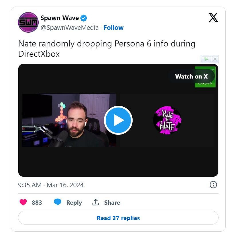 業內知情人士爆料《女神異聞錄6》計劃登陸Xbox平台 業內知情人士爆料《女神異聞錄6》計劃登陸Xbox平台