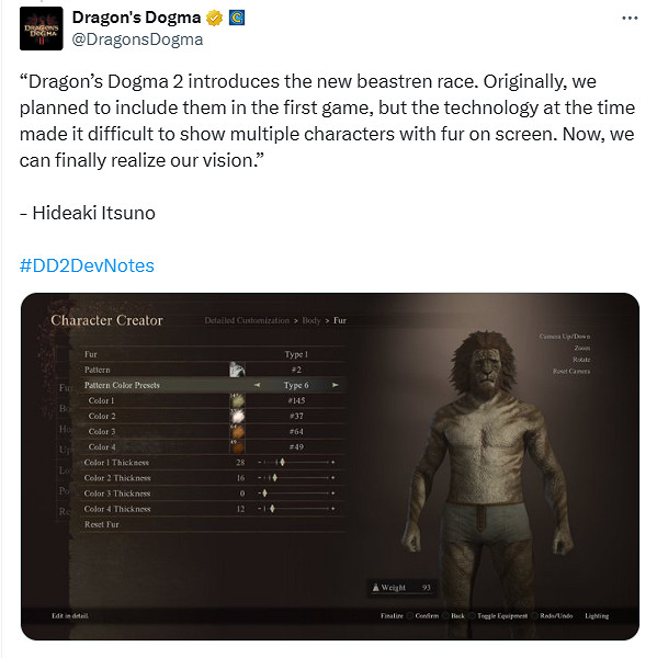 《龍之信條》本打算初代就加入獸人種族但受技術所限 《龍之信條》本打算初代就加入獸人種族但受技術所限