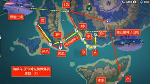 《原神》飄浮靈位置圖文攻略 《原神》飄浮靈位置圖文攻略