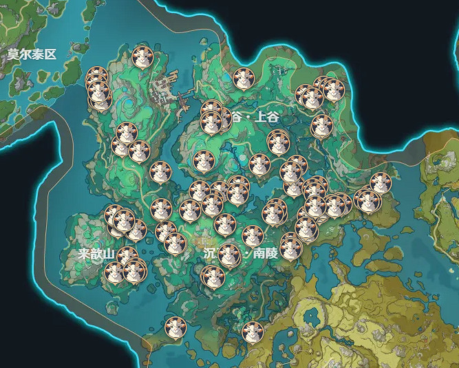 《原神》柔柔羊位置介紹 《原神》柔柔羊位置介紹