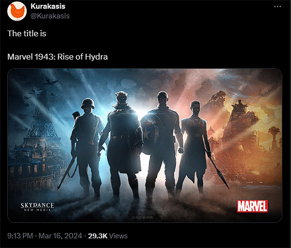 爆料:漫威新作將來有可能命名為《漫威1943:九頭蛇的崛起》 爆料:漫威新作將來有可能命名為《漫威1943:九頭蛇的崛起》