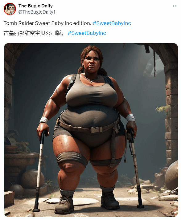 這也太逆天了!玩家惡搞政治正確版《古墓奇兵》勞拉 這也太逆天了!玩家惡搞政治正確版《古墓奇兵》勞拉