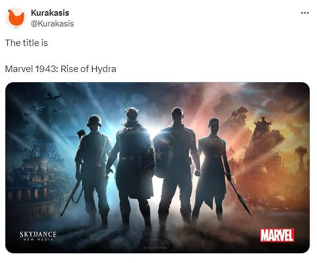 傳聞:漫威新遊戲《漫威1943:九頭蛇崛起》洩露 二戰背景黑豹加美國隊長 傳聞:漫威新遊戲《漫威1943:九頭蛇崛起》洩露 二戰背景黑豹加美國隊長