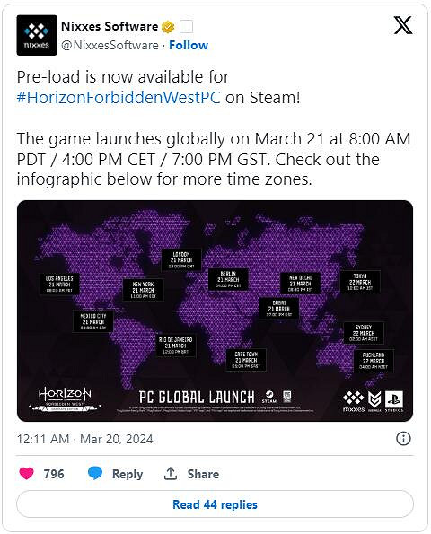 PC《地平線:西域禁地完整版》開啟預載:150G安裝空間 PC《地平線:西域禁地完整版》開啟預載:150G安裝空間