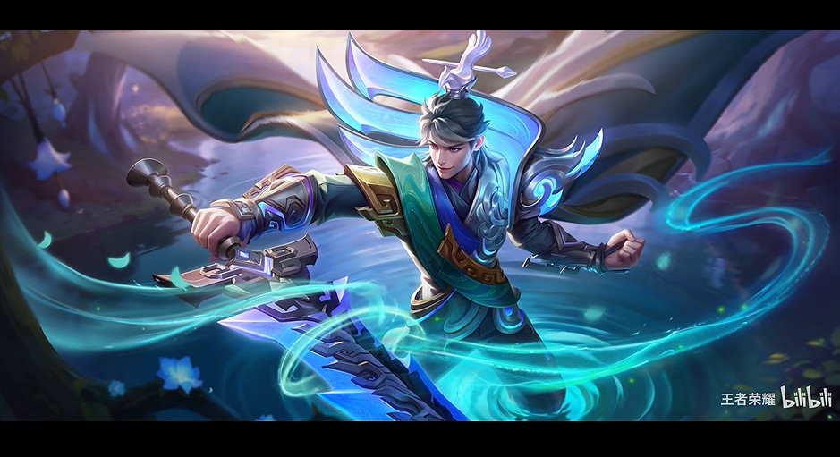 《王者榮耀》S35賽季皮膚爆料：青藍色特效十分炫酷！