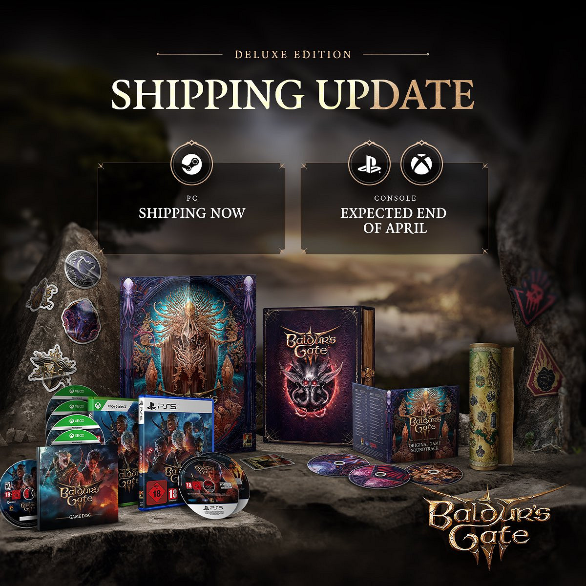 《柏德之門3》主機實體豪華版因生產問題將推遲發貨 《柏德之門3》主機實體豪華版因生產問題將推遲發貨