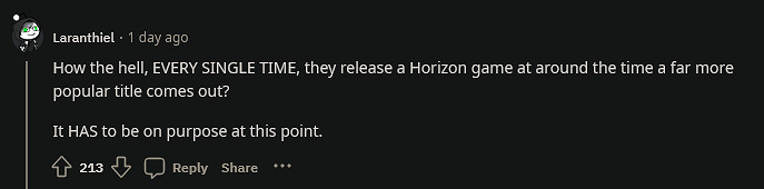 粉絲吐槽《地平線》運氣差:《西域禁地》PC與《龍族教義2》同期 粉絲吐槽《地平線》運氣差:《西域禁地》PC與《龍族教義2》同期